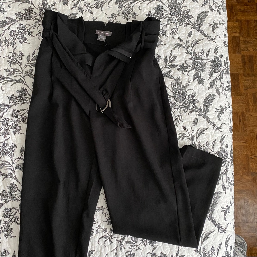 Black Women’s Trouser with Belt - Size M
